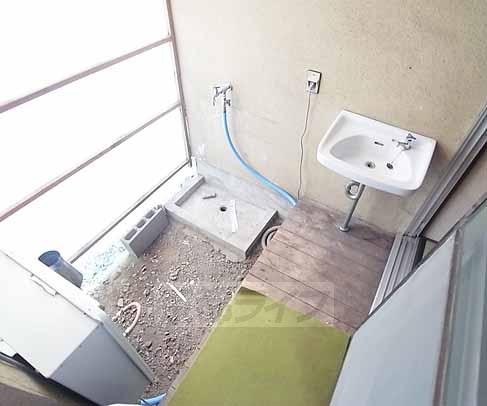 バルコニー　洗濯機も設置可能です