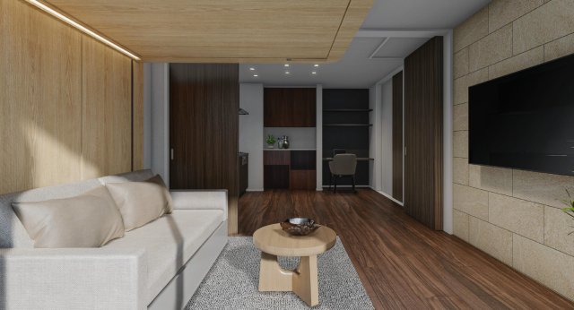 その他　※CG、イメージ画像です。ベッドは昇降し、上昇時に下部はソフ