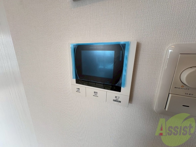 セキュリティ　モニタ付インターホンでセキュリティ面も安心です。