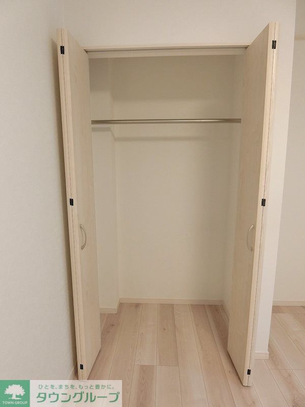 収納　広々としたクローゼット