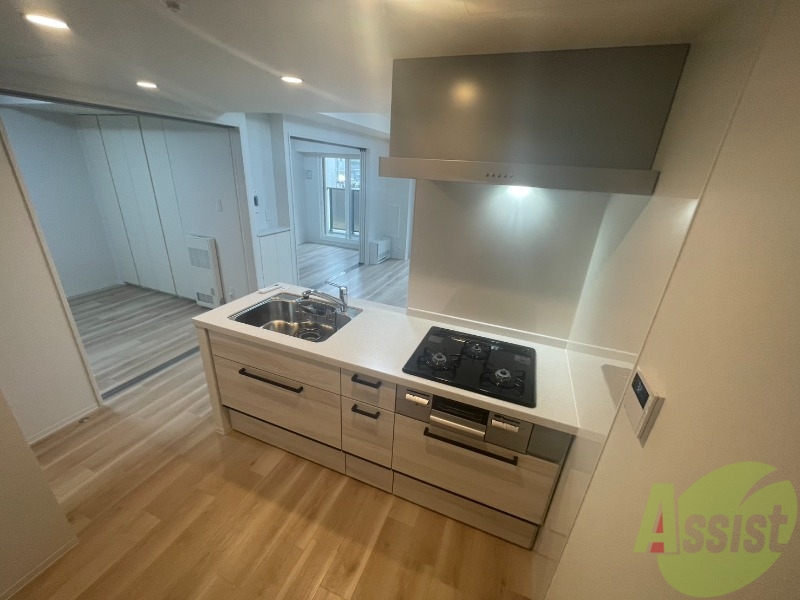 キッチン　システムキッチンなので、すぐお料理に使えます！