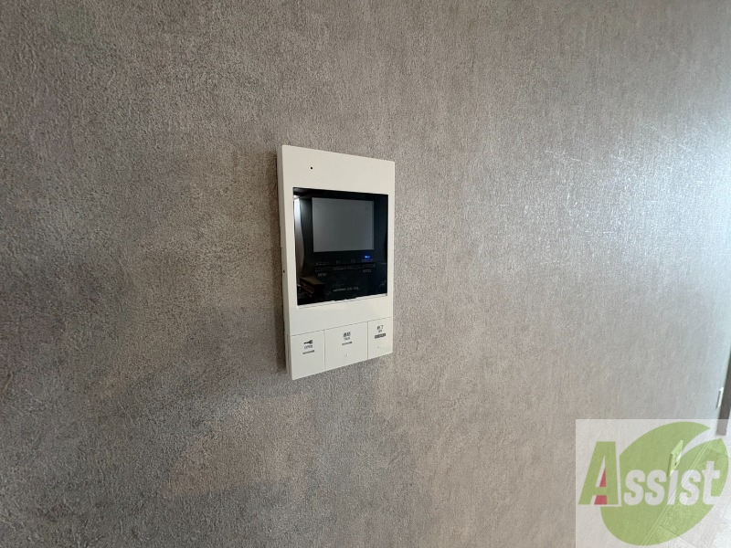 セキュリティ　ＴＶモニター付インターホンです。来客者の顔が見えるので安心！