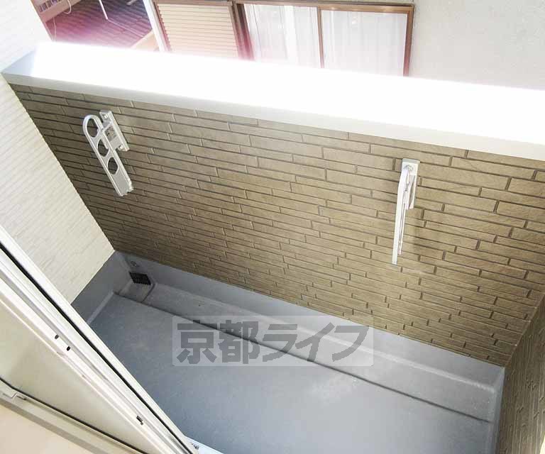 バルコニー　洗濯物も干しやすい！