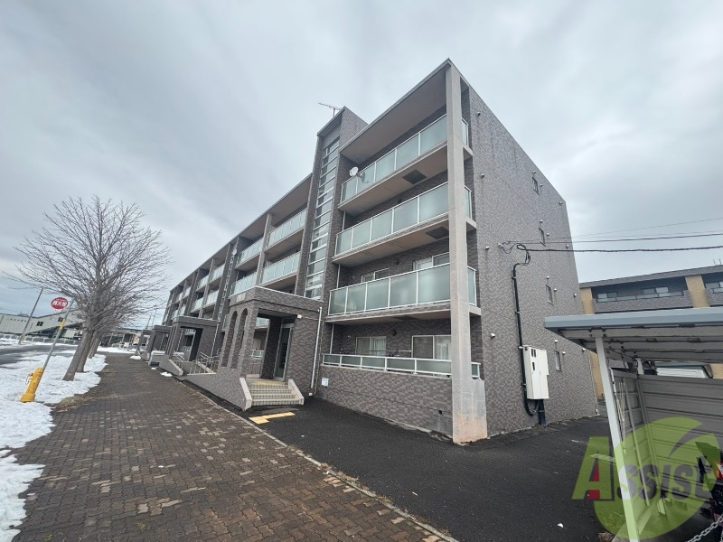 建物外観　札幌市北区百合が原「パークハイツＦ棟」