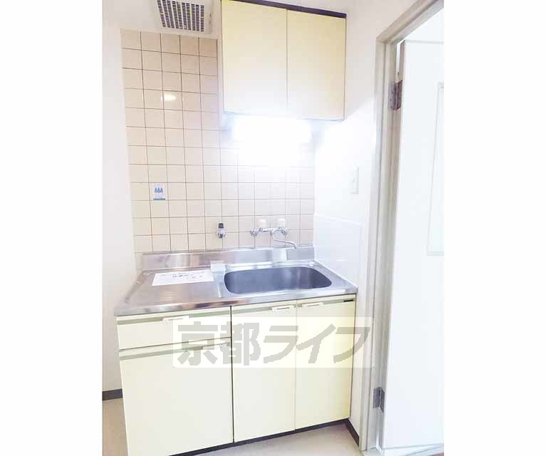 キッチン　コンパクトなキッチン。