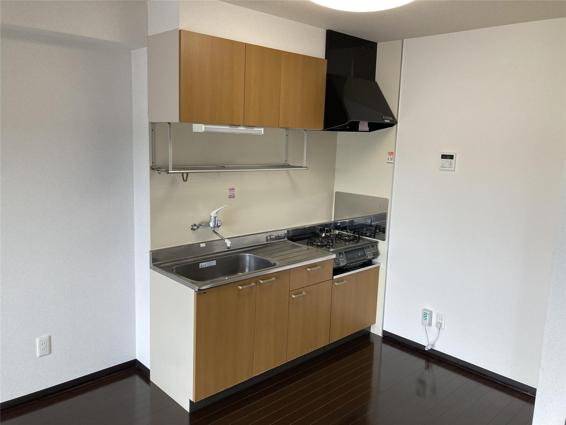 キッチン　２口ガスコンロ付