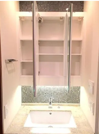 洗面設備　※別部屋の参考写真です。