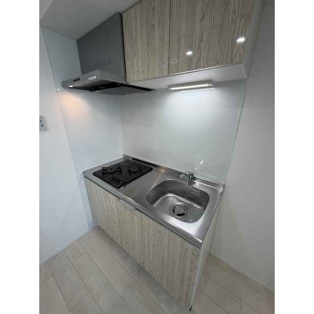 キッチン　コンパクトなキッチンで掃除もラクラク