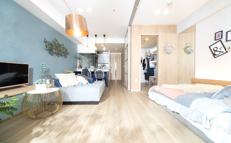 居室・リビング　家具の配置がしやすいリビングですね