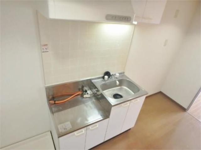 キッチン　２口ガスコンロ設置可能