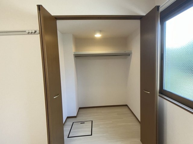 収納　たっぷりとした収納スペースです