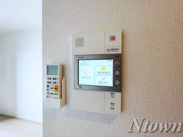 セキュリティ　モニター付きインターフォンです