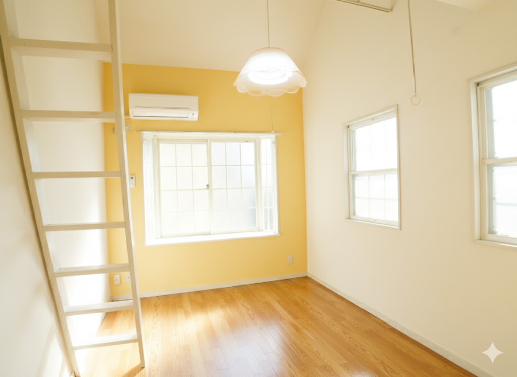 居室・リビング　南西角部屋6.4帖の明るいお部屋です。