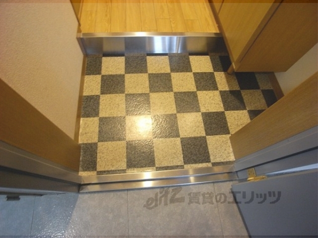 玄関　かわいい模様の玄関です。