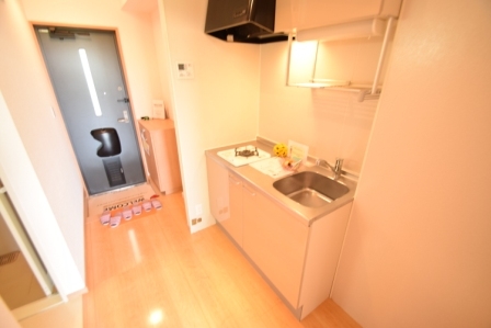 キッチン　一口コンロのシステムキッチンです