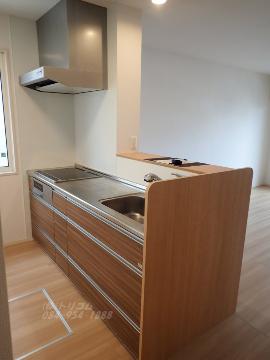 キッチン　IH＆グリル付システムキッチン（イメージ）