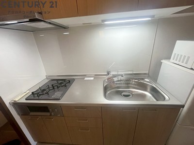 キッチン　2口ガスコンロのシステムキッチンです♪