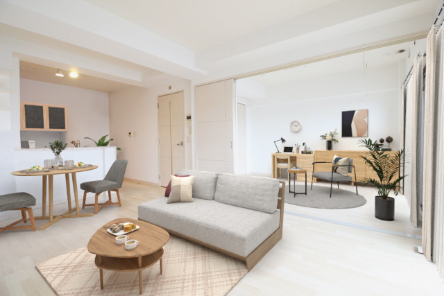 居室・リビング　家具や小物はＣＧで加工しています。