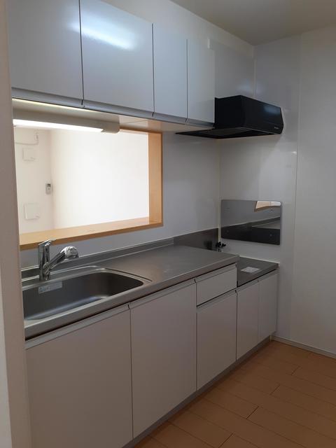 キッチン　対面（カウンター）キッチン・ガスコンロ（２口）対応