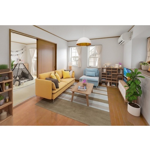 居室・リビング　【フォトステ】実際のお部屋には家具はあり