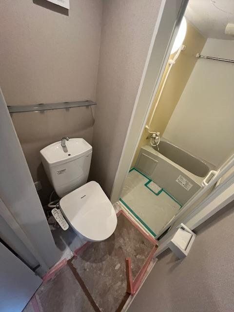 トイレ　建築施工時のお写真です。