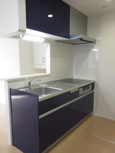 キッチン　周りを見渡しながら調理のできるカウンターキッチンです♪