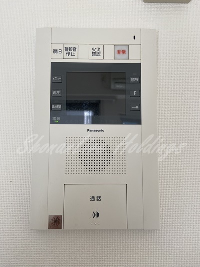 セキュリティ　モニタ付きインターホンで安心