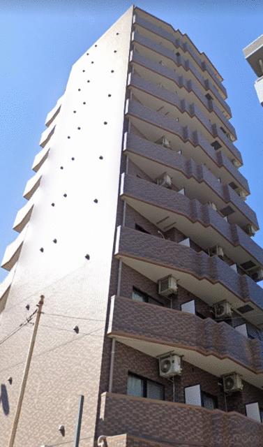 建物外観　外壁タイル張りのデザイナーズマンション