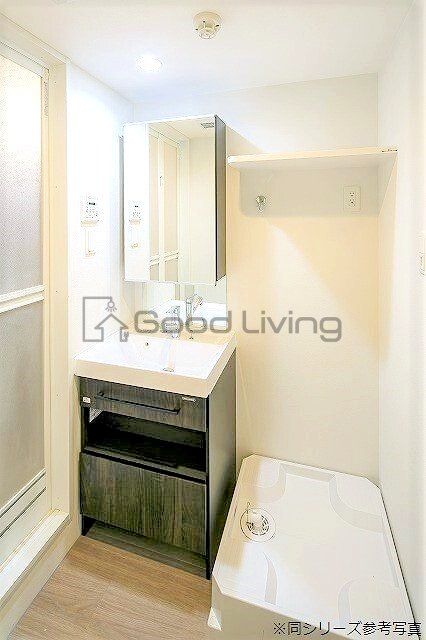 洗面設備　身だしなみもバッチリ