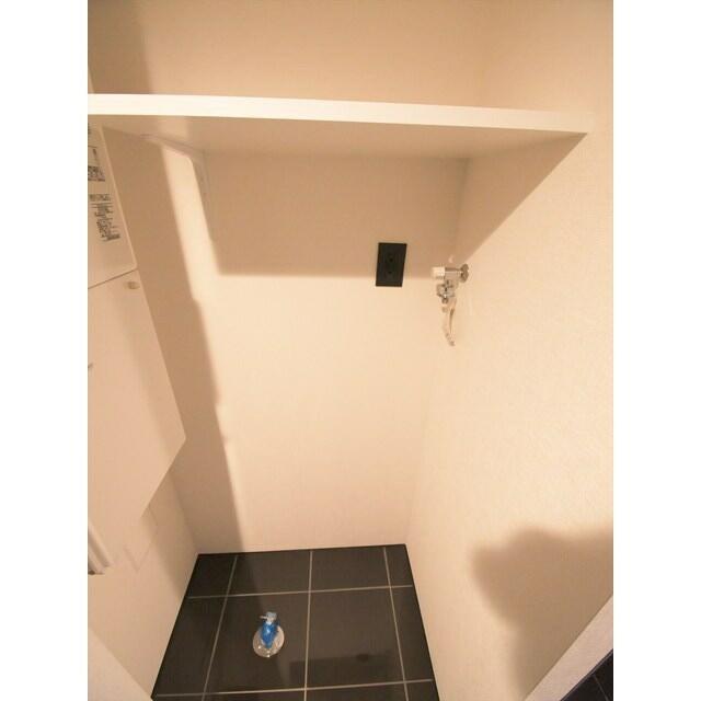 収納　室内洗濯機置場