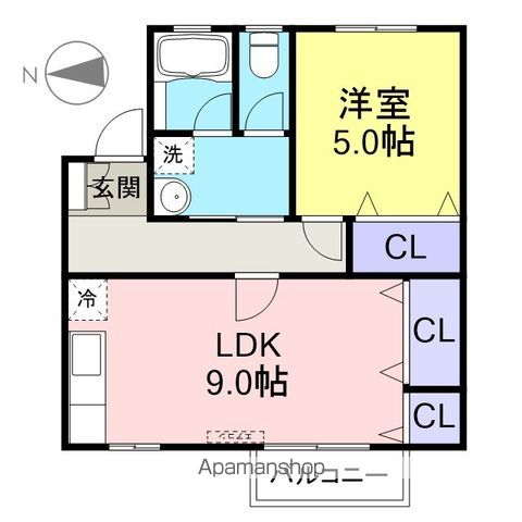 メイプルハイツの間取り写真