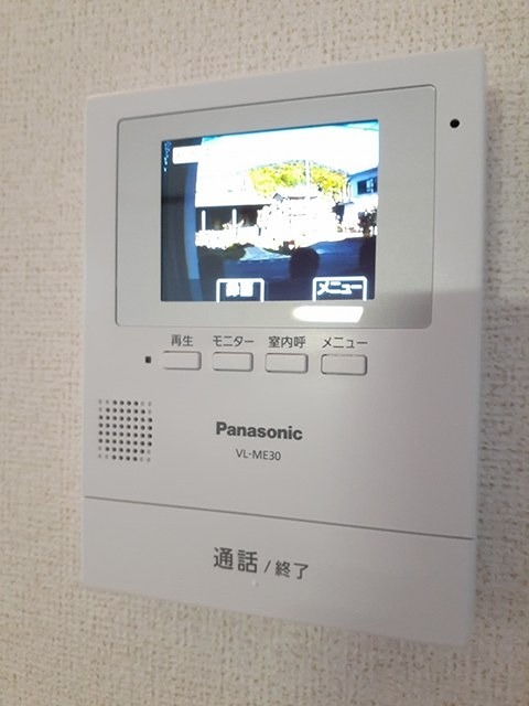 セキュリティ　来訪者の姿を確認できます。