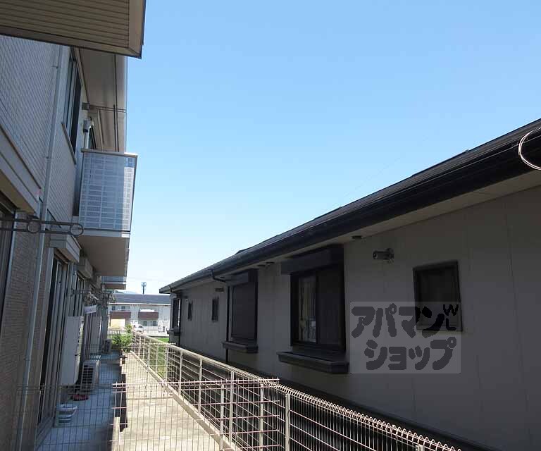 眺望　周囲には住宅が並びます。