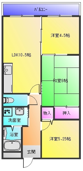 カーサフィオーレ壱番館の間取り写真