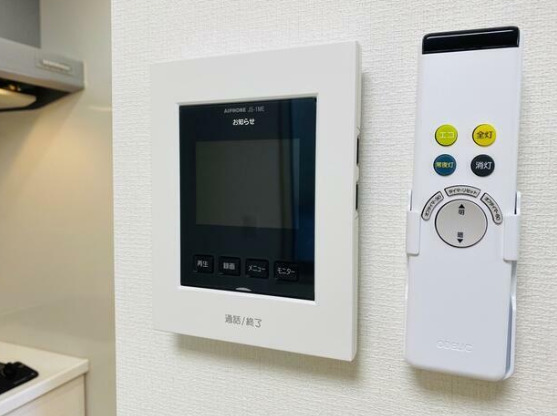 セキュリティ　モニター付きインターホンです
