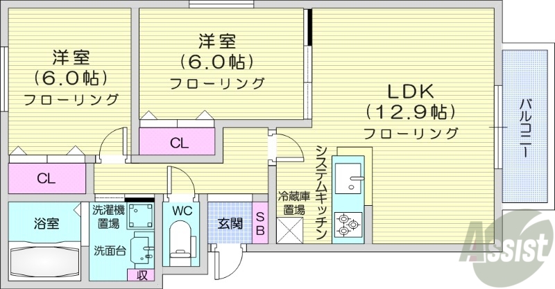 コーリン16の間取り写真