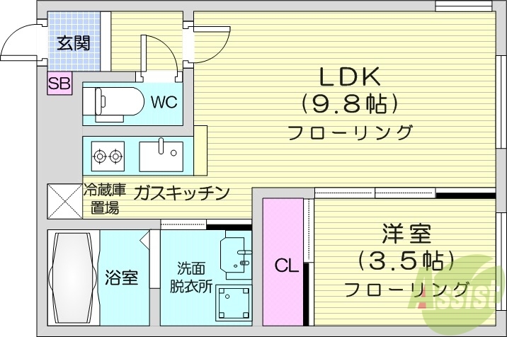 ru-bi-5の間取り写真