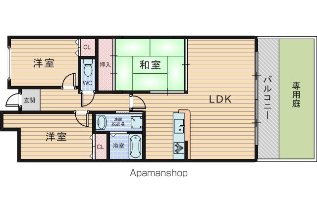 阪急宝塚線 曽根駅 徒歩14分 5階建 築35年の間取り写真