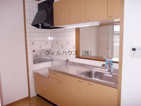 キッチン　２口コンロ設置可！