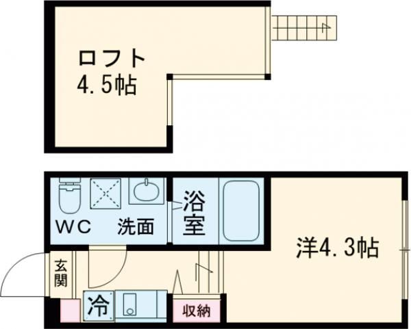 京成本線 京成高砂駅 徒歩12分 2階建 築9年の間取り写真