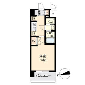 仙台市地下鉄東西線 薬師堂駅 徒歩7分 7階建 築6年の間取り写真