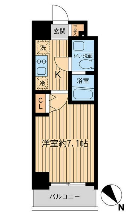 レジディア本厚木の間取り写真
