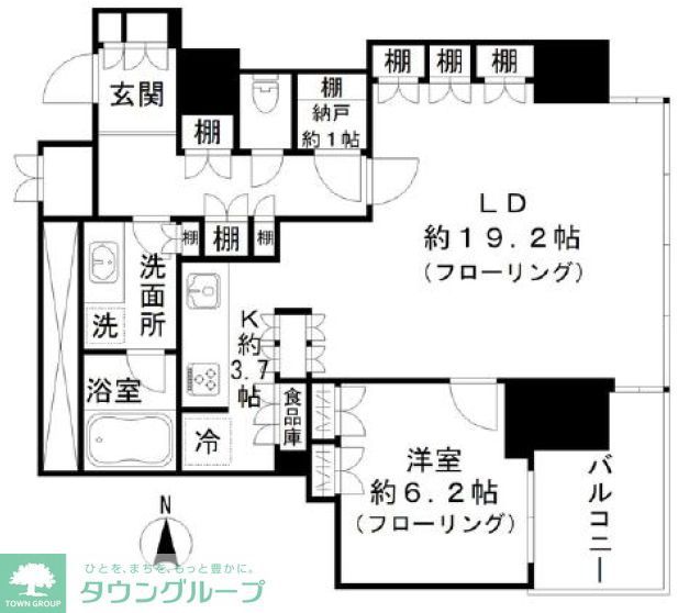 ワールドシティタワーズ・ブリーズタワーの間取り写真