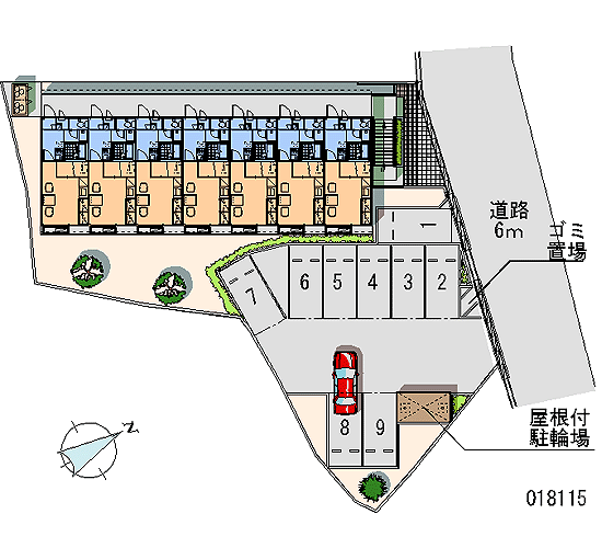 駐車場　配置図