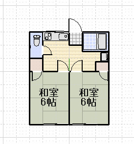 ベルコーポ吾妻Eの間取り