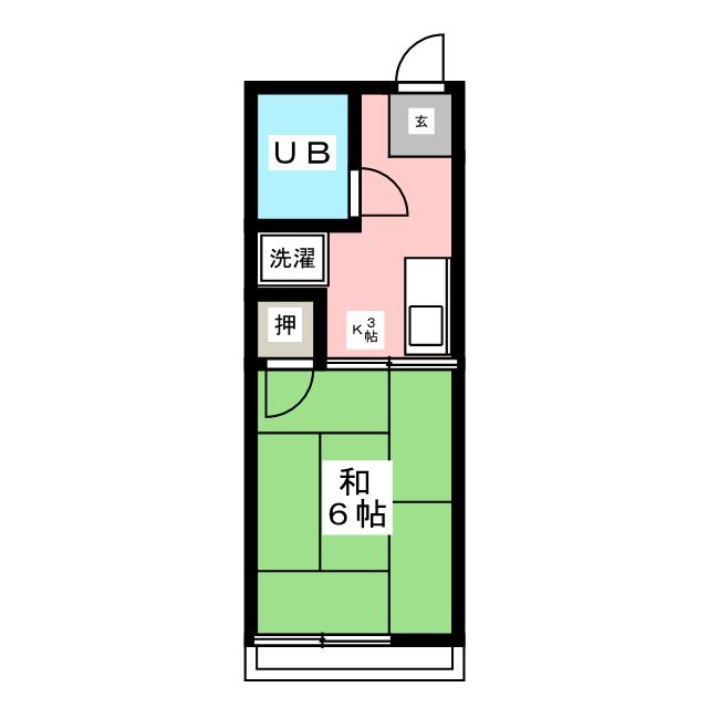 シティハイムマチハタＢの間取り