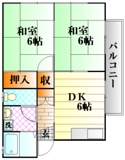 プレジール加藤　Ｃ棟の間取り