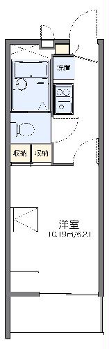 レオパレスサンハマチの間取り