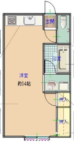 川越市豊田町のマンションの間取り