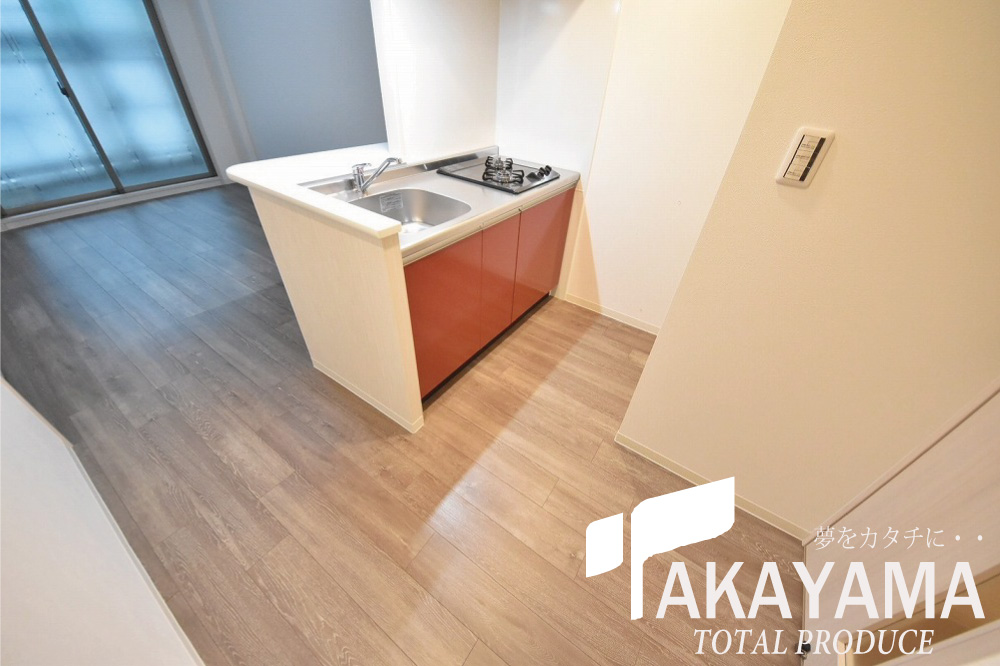 バス・シャワールーム　キッチンスペースは広々★冷蔵庫も置場もワイドサイズで便利★